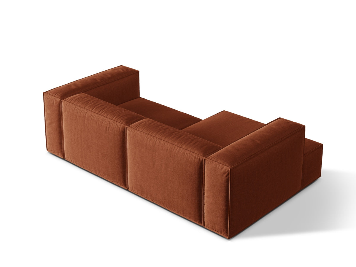 3-Sitzer Ecksofa links modular Nuria in Brick-Liberty präsentiert im Onlineshop von KAQTU Design AG. Ecksofa links ist von Micadoni
