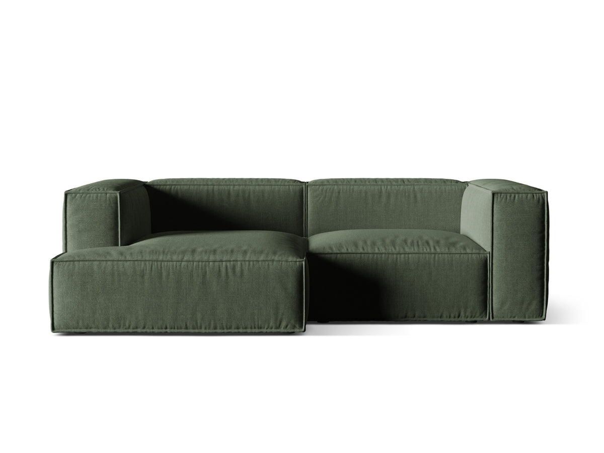 3-Sitzer Ecksofa links modular Nuria in Moss Green-Liberty präsentiert im Onlineshop von KAQTU Design AG. Ecksofa links ist von Micadoni
