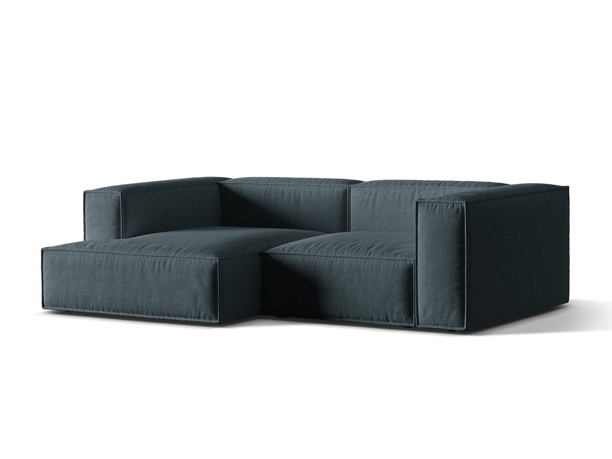 3-Sitzer Ecksofa links modular Nuria in Deep Petrol-Liberty präsentiert im Onlineshop von KAQTU Design AG. Ecksofa links ist von Micadoni