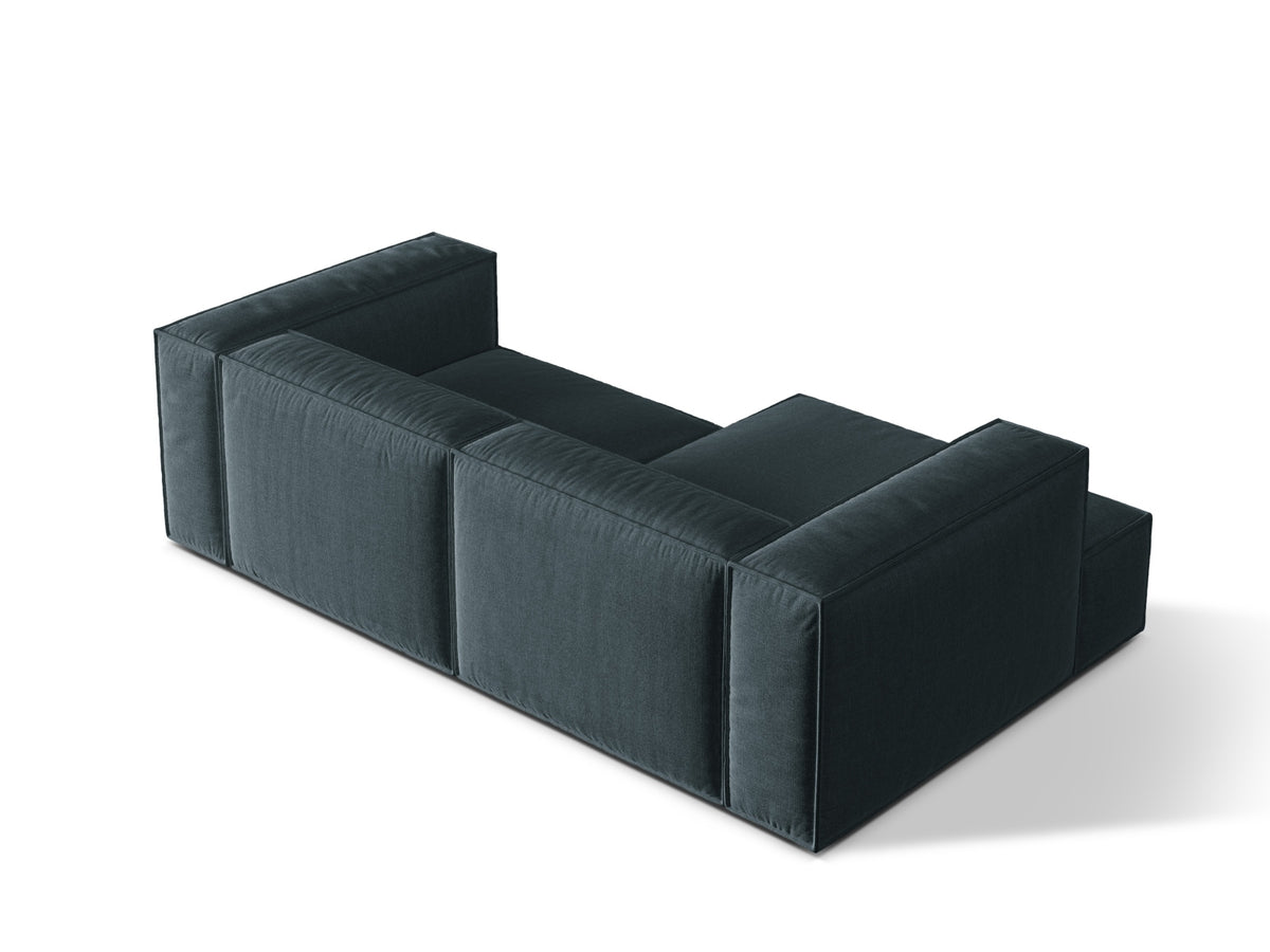3-Sitzer Ecksofa links modular Nuria in Deep Petrol-Liberty präsentiert im Onlineshop von KAQTU Design AG. Ecksofa links ist von Micadoni
