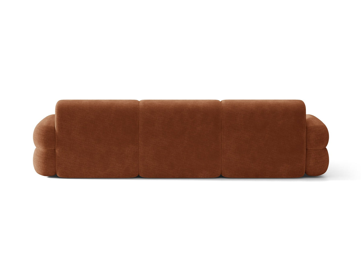 Linkes L-Ecksofa Neo von Micadoni in Dunkles Olivgrün, mit hoher Rückenlehne, schwarzen Kunststoffbeinen und tiefer gepolsterter Sitzfläche.