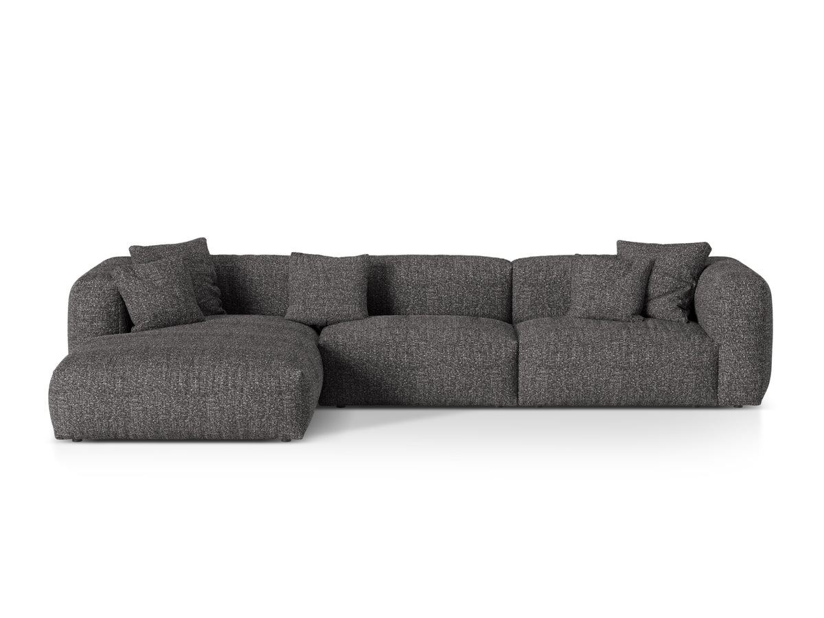 3-Sitzer Modular Ecksofa links Martina in Anthracite-Monet präsentiert im Onlineshop von KAQTU Design AG. Ecksofa links ist von Micadoni