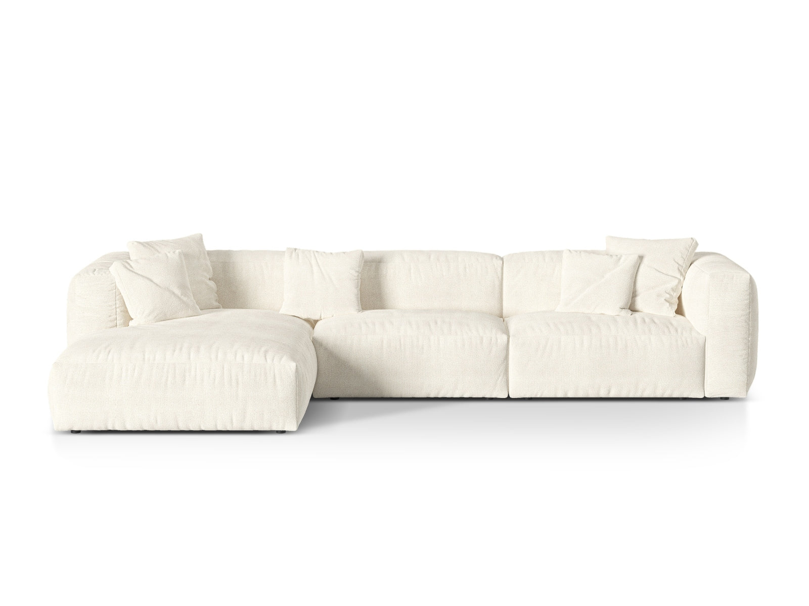 3-Sitzer XL Modular Ecksofa links Martina in Ivory-Monet präsentiert im Onlineshop von KAQTU Design AG. Ecksofa links ist von Micadoni