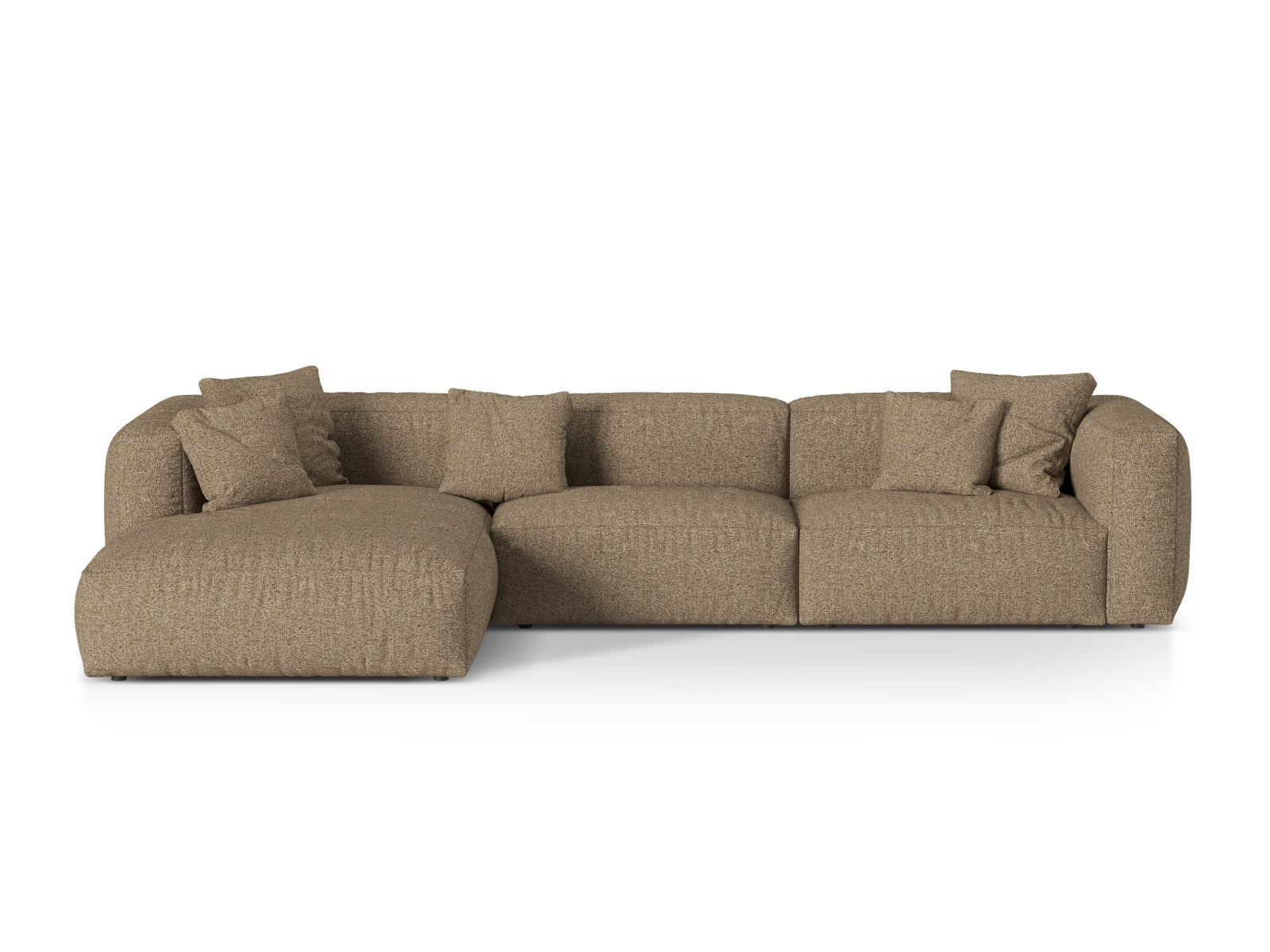 3-Sitzer XL Modular Ecksofa links Martina in Cappuccino-Monet präsentiert im Onlineshop von KAQTU Design AG. Ecksofa links ist von Micadoni