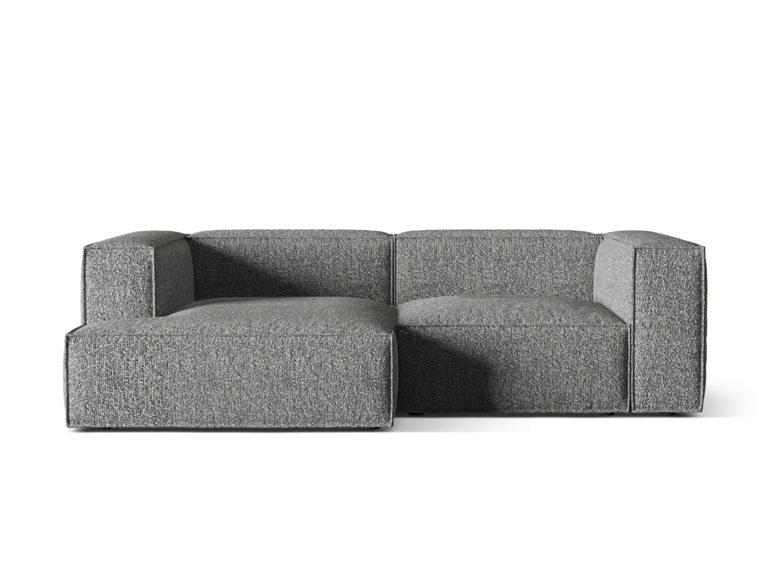 Nuria Boucle Modular Ecksofa links 3 Sitzer in Graphite präsentiert im Onlineshop von KAQTU Design AG. Ecksofa links ist von Micadoni
