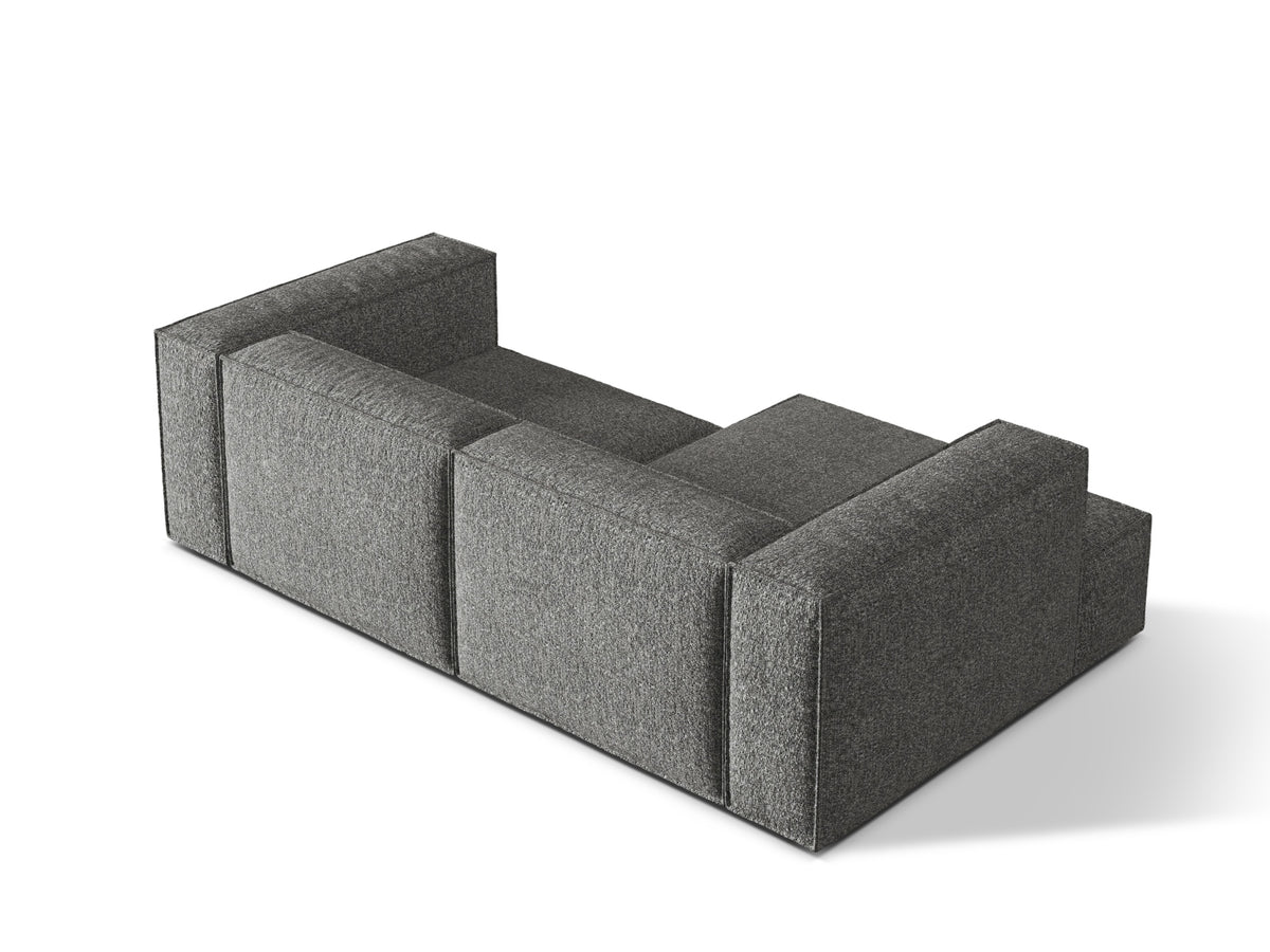Nuria Boucle Modular Ecksofa links 3 Sitzer in Graphite-Monet präsentiert im Onlineshop von KAQTU Design AG. L-Sofa links ist von Micadoni