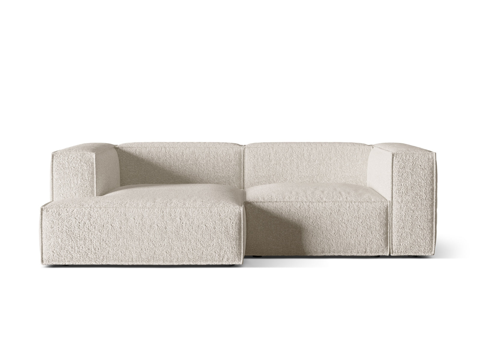 Nuria Boucle Modular Ecksofa links 3 Sitzer in Beige präsentiert im Onlineshop von KAQTU Design AG. Ecksofa links ist von Micadoni