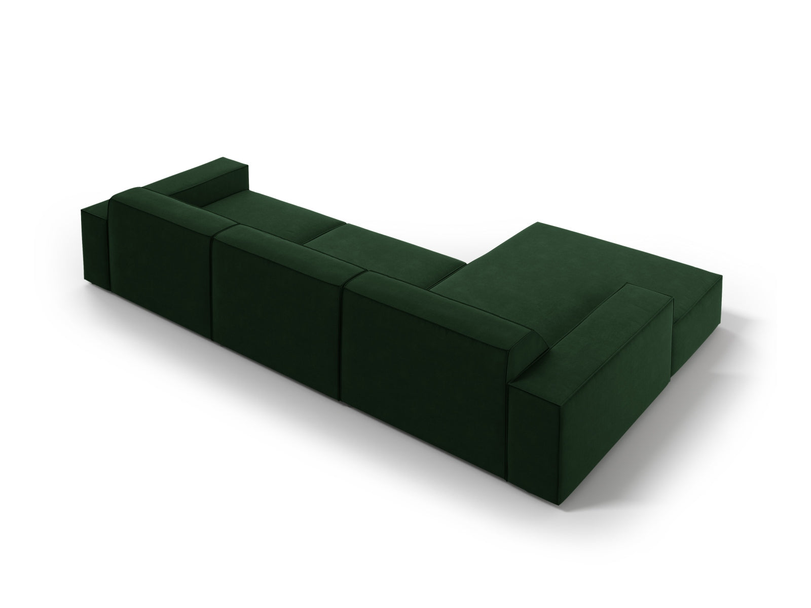 Erleben Sie das Jodie Velour Ecksofa links von Micadoni – ein elegantes, modulares 4-Sitzer Sofa, das Komfort und Stil in Ihr Wohnzimmer bringt.