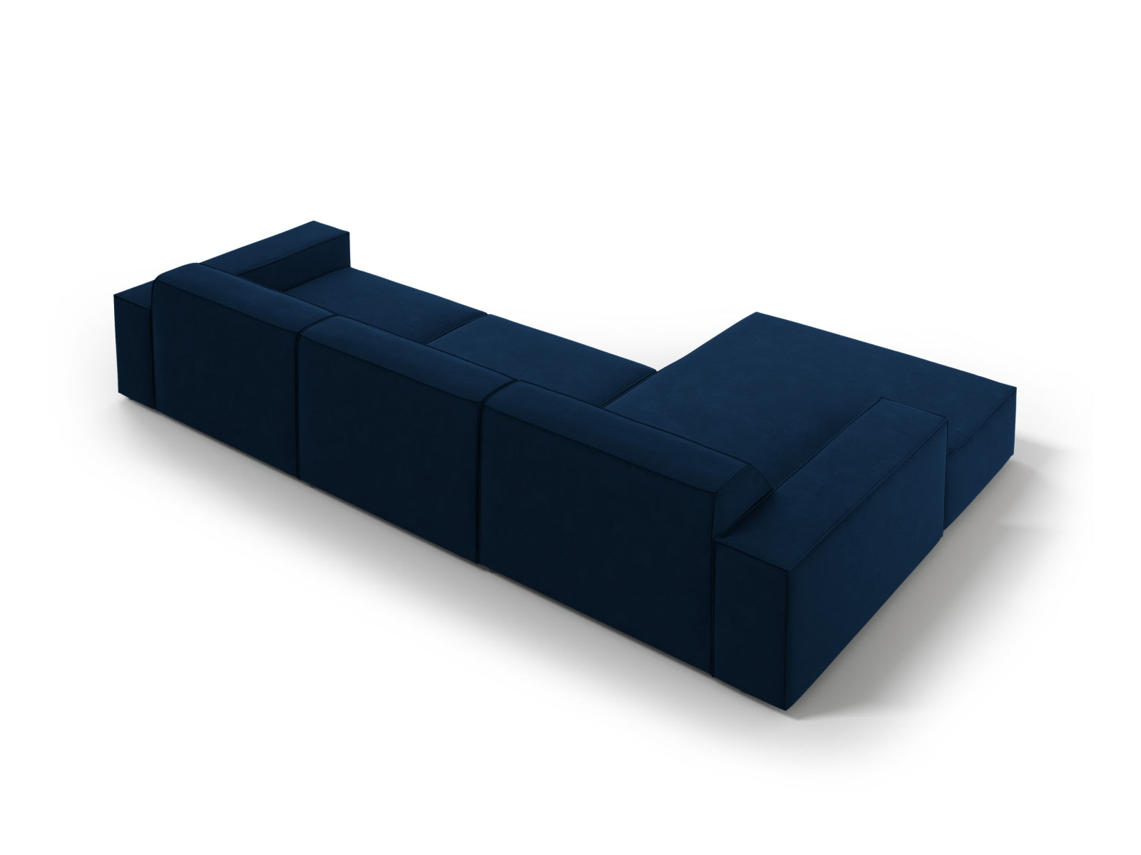 Erleben Sie das Jodie Velour Ecksofa links von Micadoni – ein elegantes, modulares 4-Sitzer Sofa, das Komfort und Stil perfekt kombiniert.