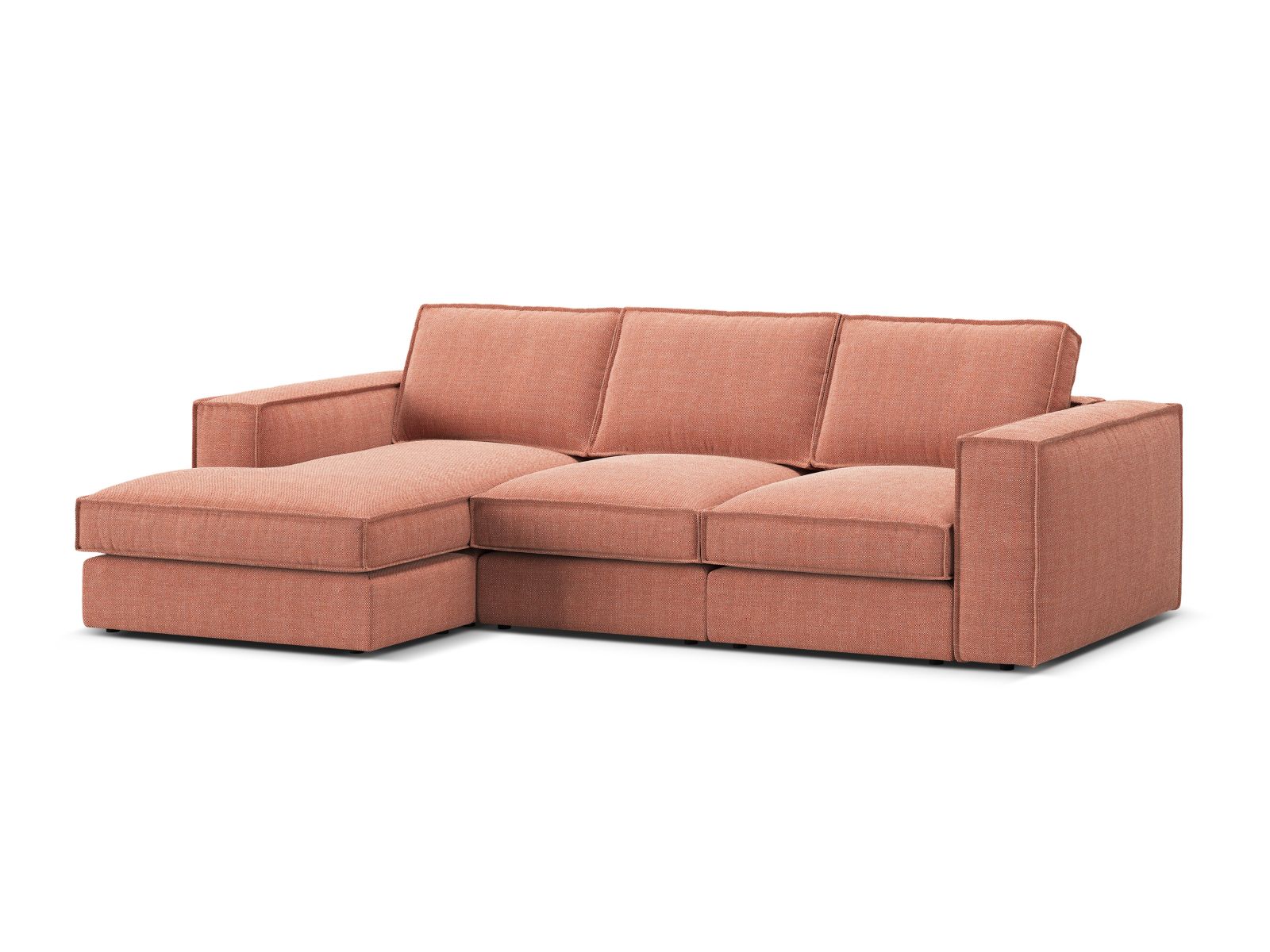 Elegantes 3-Sitzer Ecksofa links Pola von Micadoni, ideal für moderne Wohnräume, vereint Komfort und vielseitige Gestaltung.