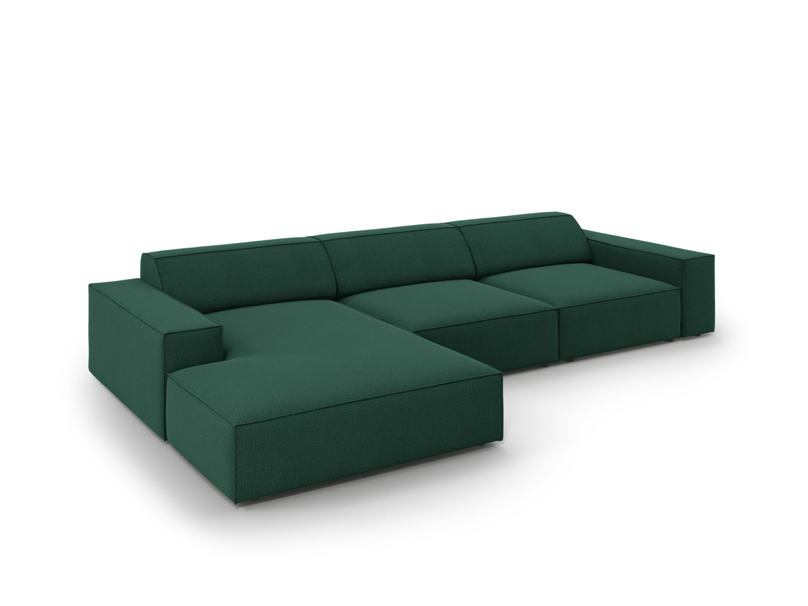 Entdecken Sie das Jodie Ecksofa links 4 Sitzer von Micadoni – ein stilvolles, anpassbares Möbelstück, das höchsten Komfort und Eleganz vereint.