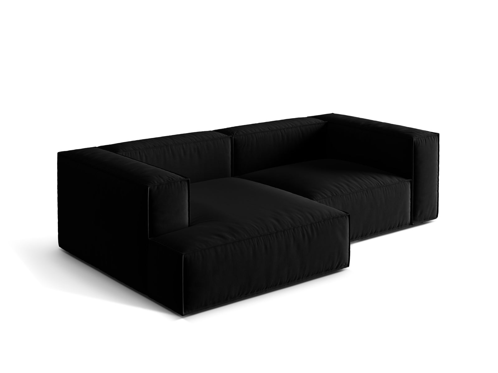 Entdecken Sie das elegante Nuria Velour Modular Ecksofa links 3 Sitzer von Micadoni – ideal für zeitgemässe Wohnstile und höchsten Sitzkomfort.