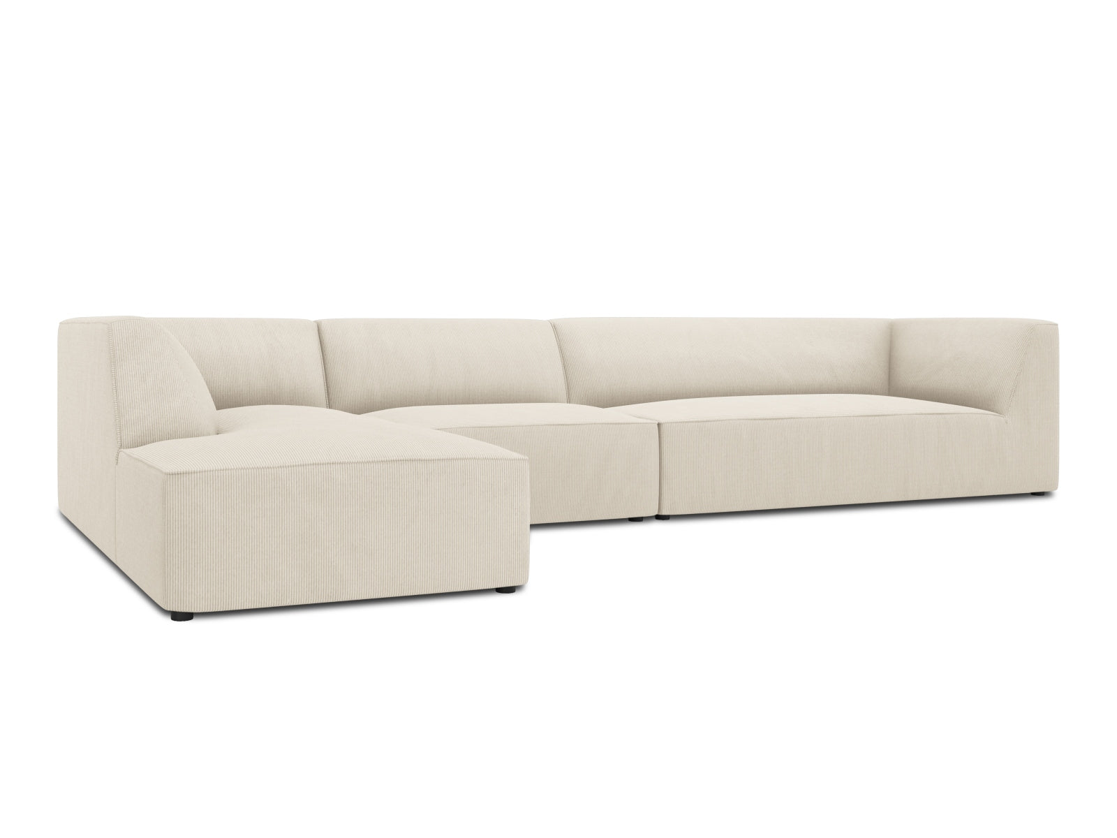 Erleben Sie das Ruby Ecksofa links 5 Sitzer von Micadoni – elegantes Design, modular und pflegeleicht, ideal für jeden Wohnraum.