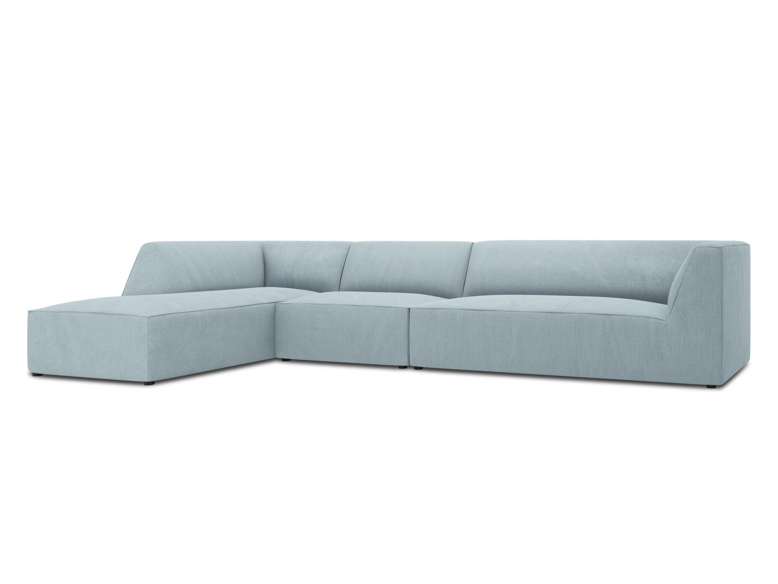 Stylisches Ruby Ecksofa links, 5 Sitzer, ideal für gemütliche Räume, vereint modernes Design und hohen Sitzkomfort von Micadoni.