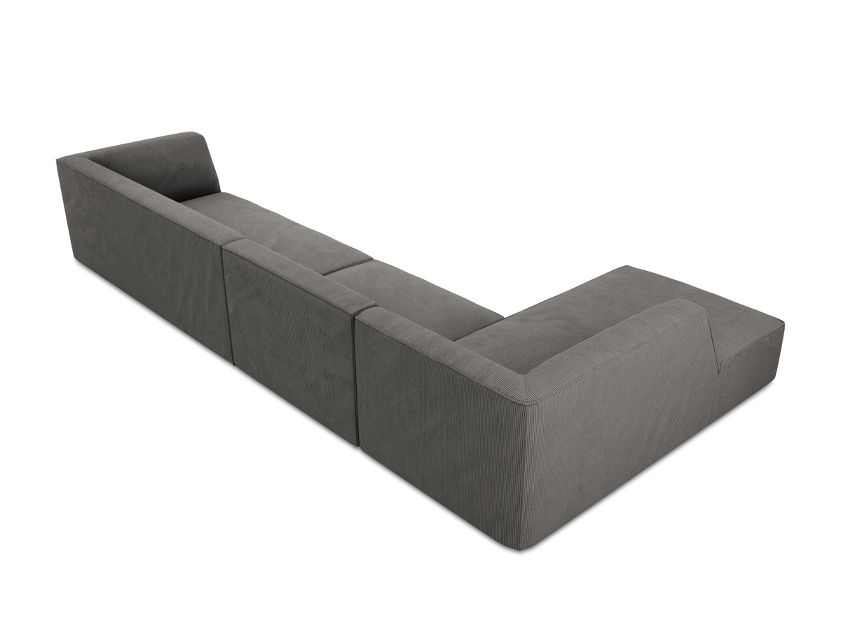 Ruby Modulares Ecksofa links 5 Sitzer in Dark Grey-Scala präsentiert im Onlineshop von KAQTU Design AG. Ecksofa links ist von Micadoni