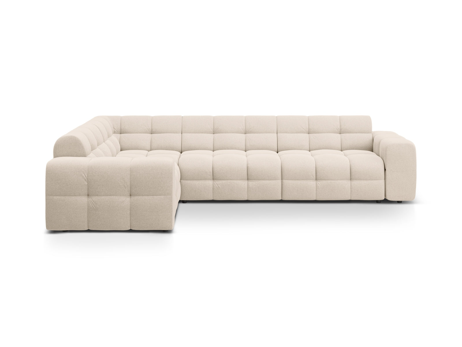 Kendal Ecksofa links 6 Sitzer in Beige präsentiert im Onlineshop von KAQTU Design AG. Ecksofa links ist von Micadoni