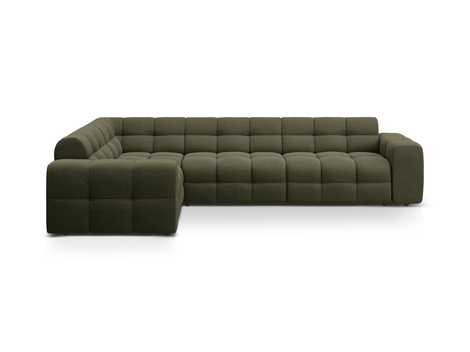 Kendal Ecksofa links 6 Sitzer in Amazon Green-Ottawa präsentiert im Onlineshop von KAQTU Design AG. Ecksofa links ist von Micadoni