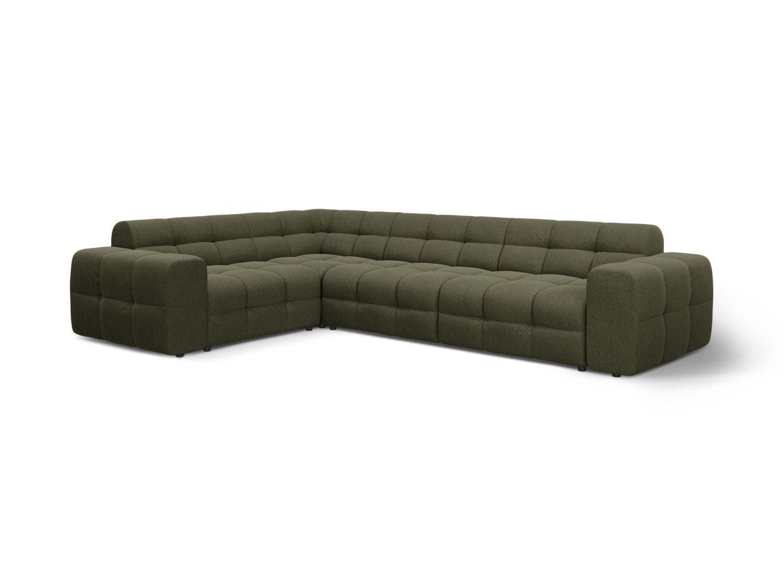 Kendal Ecksofa links 6 Sitzer in Amazon Green-Ottawa präsentiert im Onlineshop von KAQTU Design AG. Ecksofa links ist von Micadoni