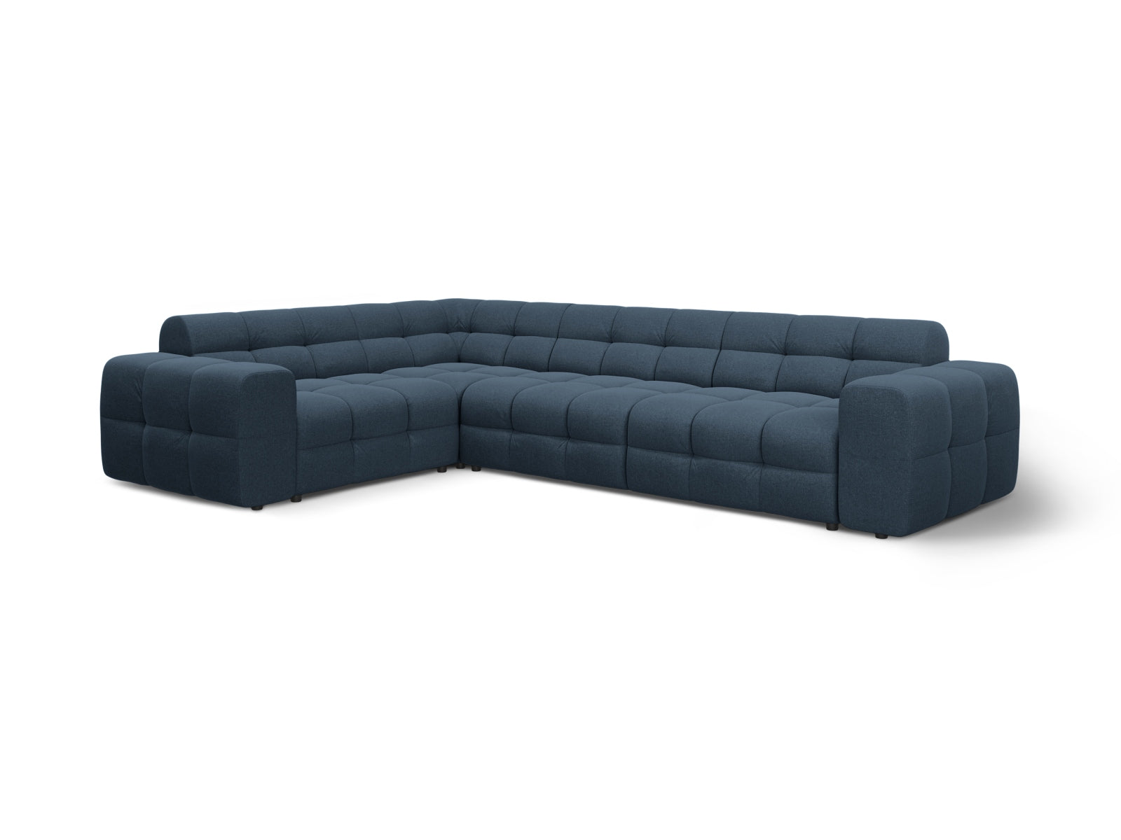 Kendal Ecksofa links 6 Sitzer in Navy Blue-Ottawa präsentiert im Onlineshop von KAQTU Design AG. Ecksofa links ist von Micadoni