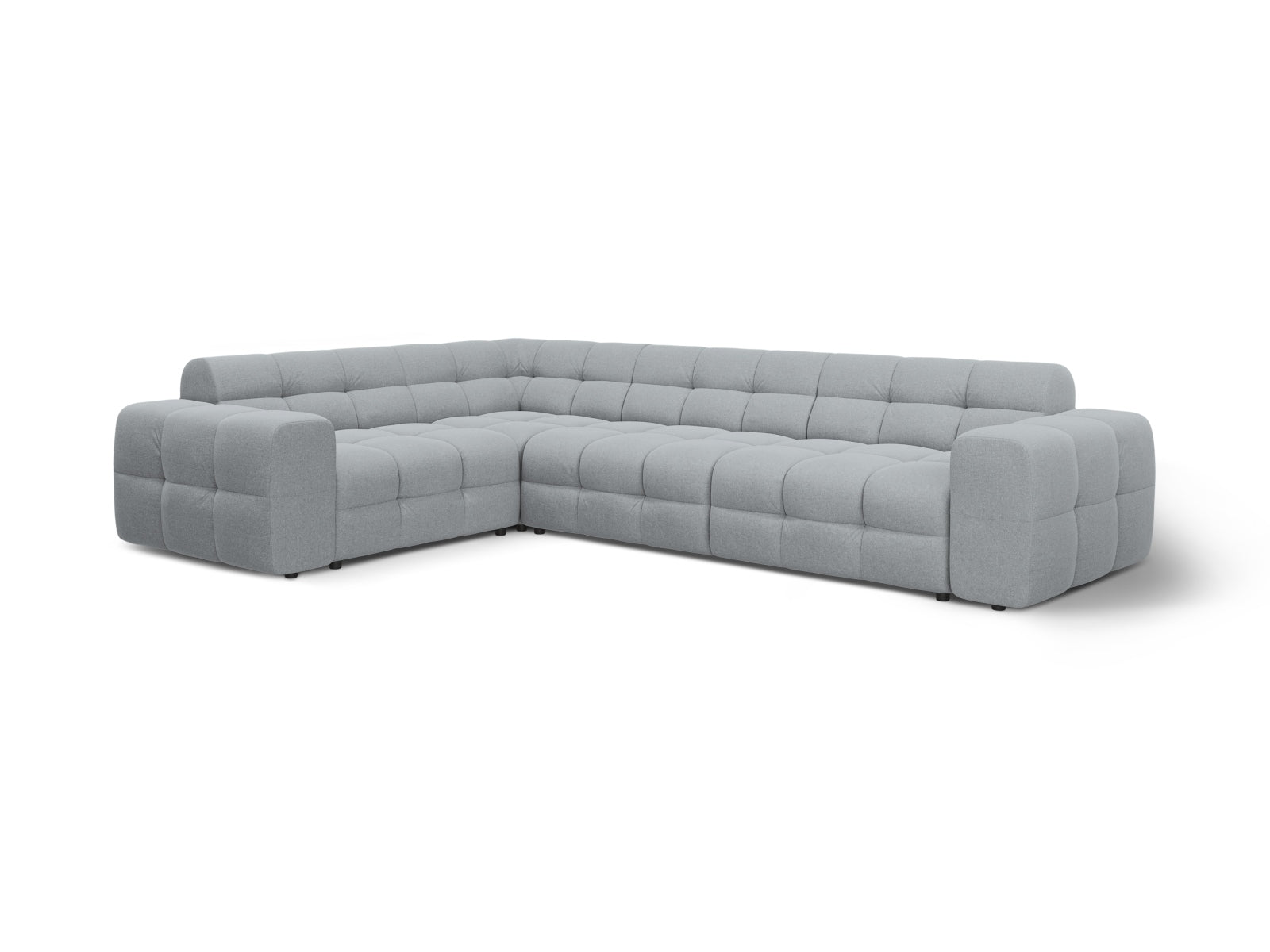 Kendal Ecksofa links 6 Sitzer in Platinum-Ottawa präsentiert im Onlineshop von KAQTU Design AG. Ecksofa links ist von Micadoni
