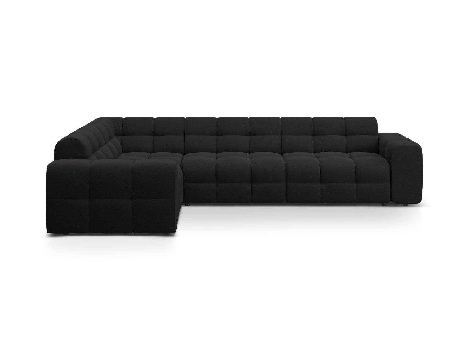 Kendal Ecksofa links 6 Sitzer in Black-Ottawa präsentiert im Onlineshop von KAQTU Design AG. Ecksofa links ist von Micadoni