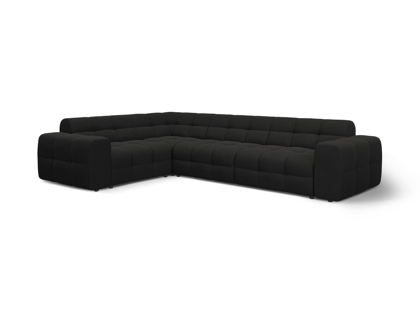 Kendal Ecksofa links 6 Sitzer in Black-Ottawa präsentiert im Onlineshop von KAQTU Design AG. Ecksofa links ist von Micadoni
