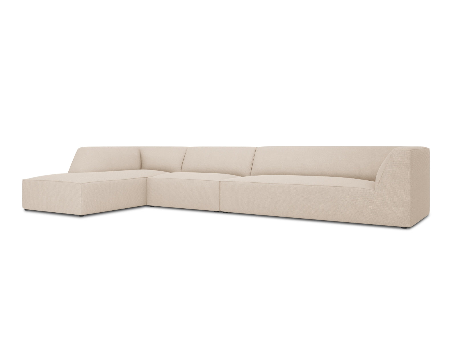 Entdecken Sie das stilvolle Ruby Ecksofa links 5 Sitzer von Micadoni – ideal für modernes Wohnen, komfortabel und pflegeleicht.