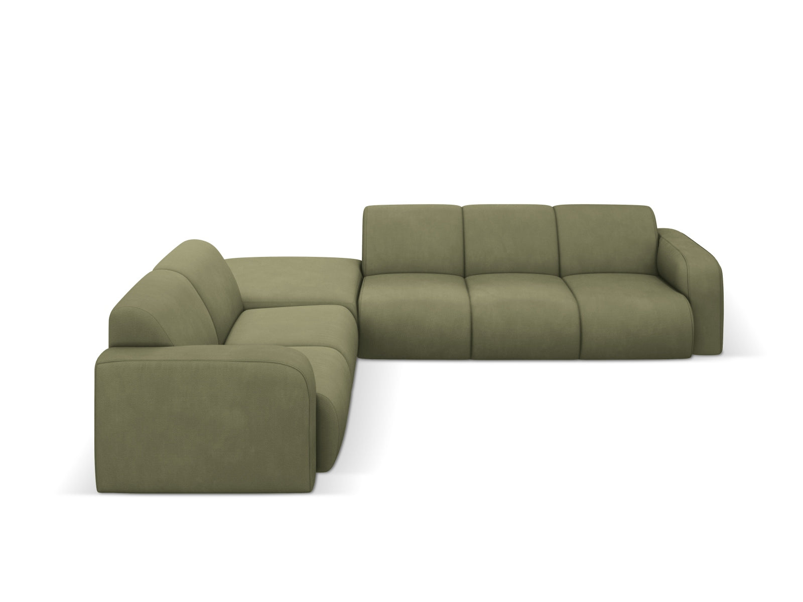 Molino Ecksofa links 6 Sitzer in Light Green-Rebel präsentiert im Onlineshop von KAQTU Design AG. Ecksofa links ist von Micadoni