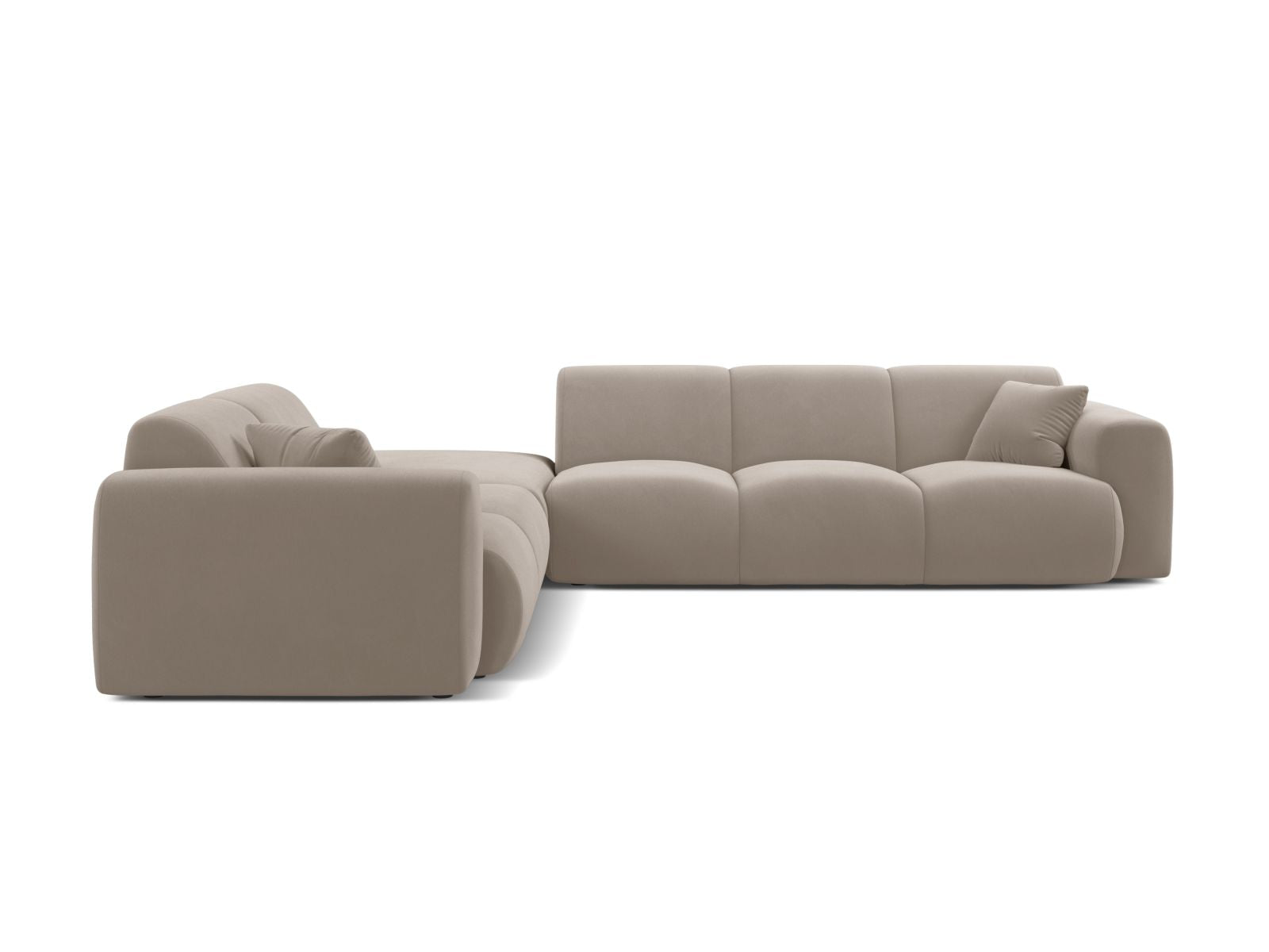 6-Sitzer Ecksofa links Molino in Light Beige-Casino präsentiert im Onlineshop von KAQTU Design AG. Ecksofa links ist von Micadoni