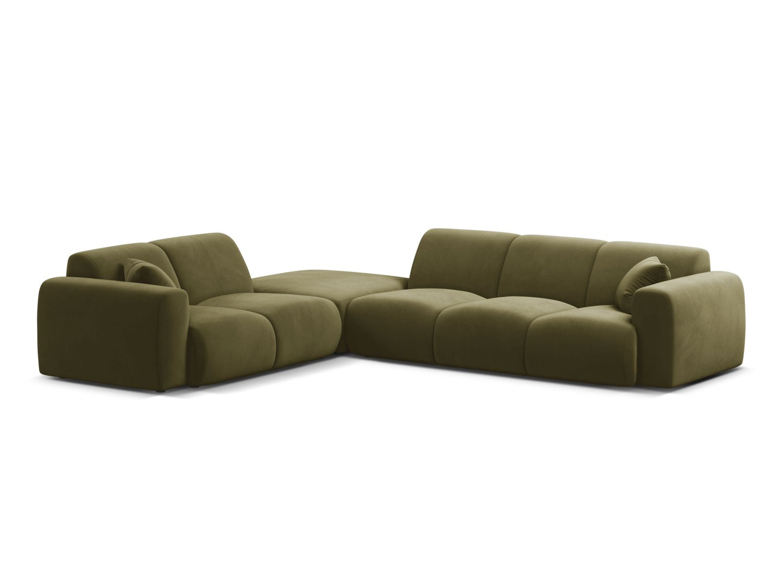 6-Sitzer Ecksofa links Molino in Light Green-Casino präsentiert im Onlineshop von KAQTU Design AG. Ecksofa links ist von Micadoni