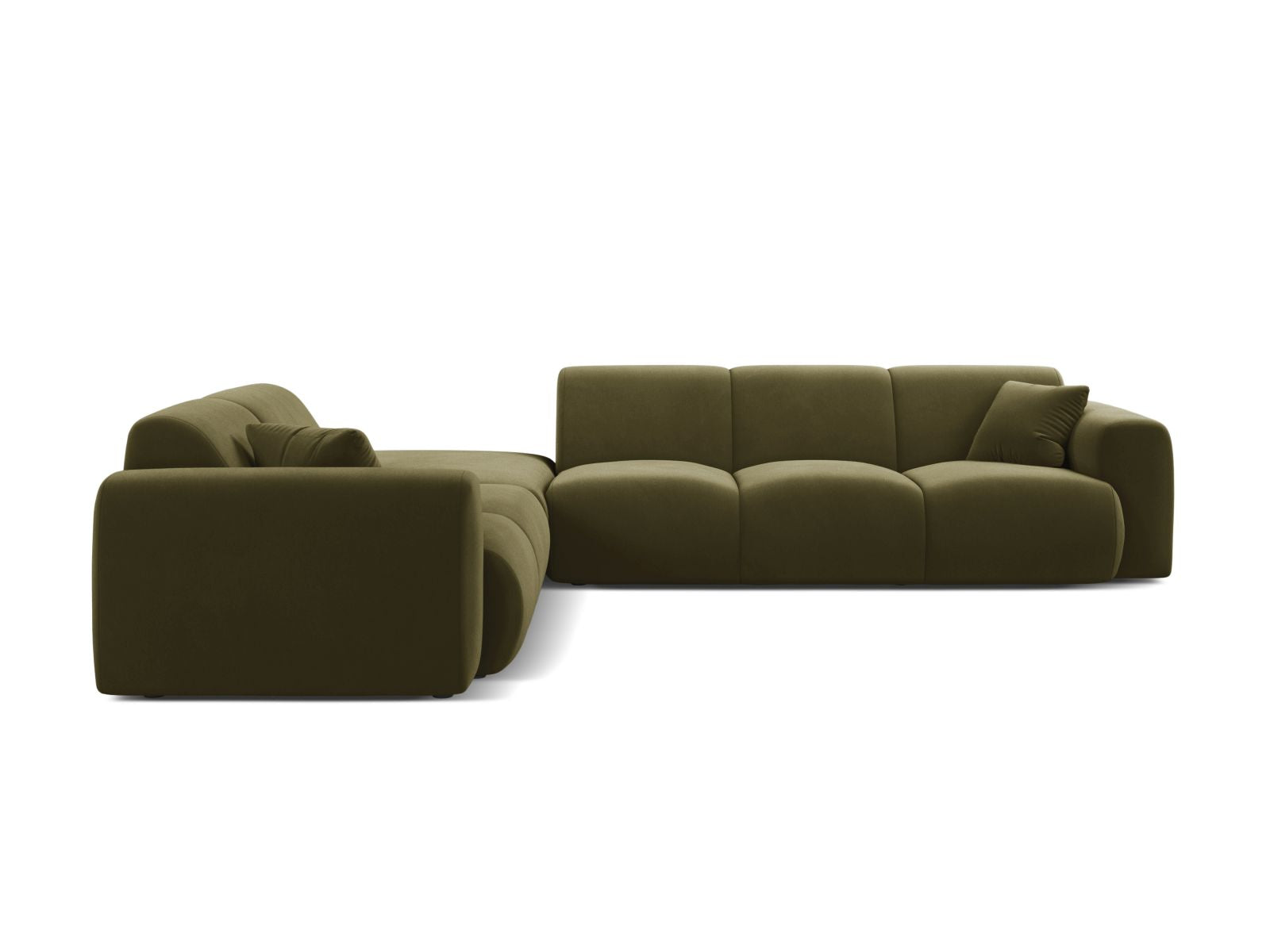 6-Sitzer Ecksofa links Molino in Light Green-Casino präsentiert im Onlineshop von KAQTU Design AG. Ecksofa links ist von Micadoni