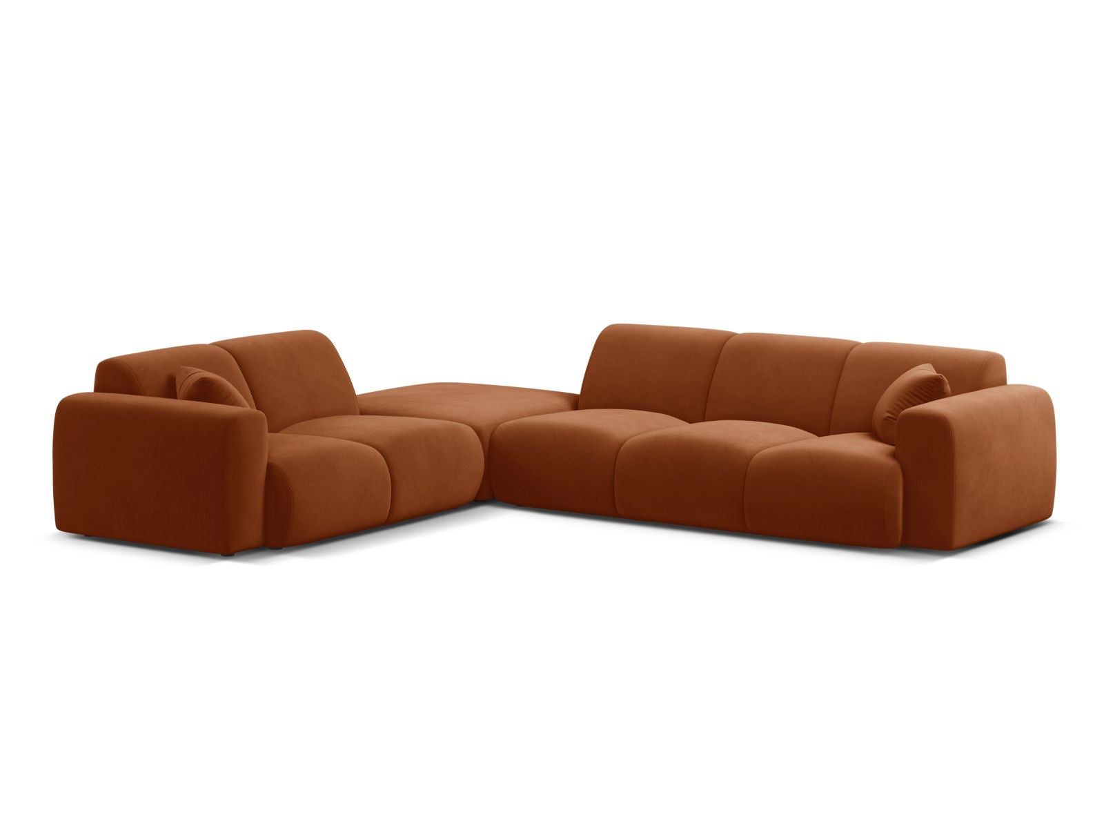 6-Sitzer Ecksofa links Molino in Terracotta-Casino präsentiert im Onlineshop von KAQTU Design AG. Ecksofa links ist von Micadoni