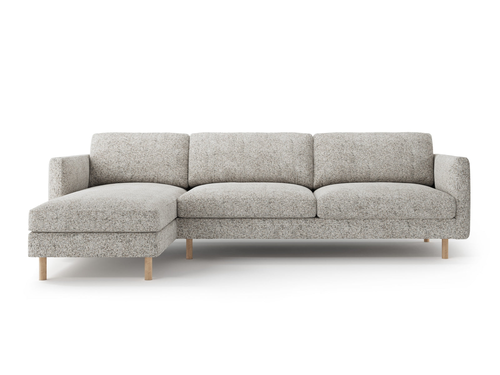 Eden Ecksofa links 4 Sitzer in Beige Melange-Puente präsentiert im Onlineshop von KAQTU Design AG. Ecksofa links ist von Micadoni