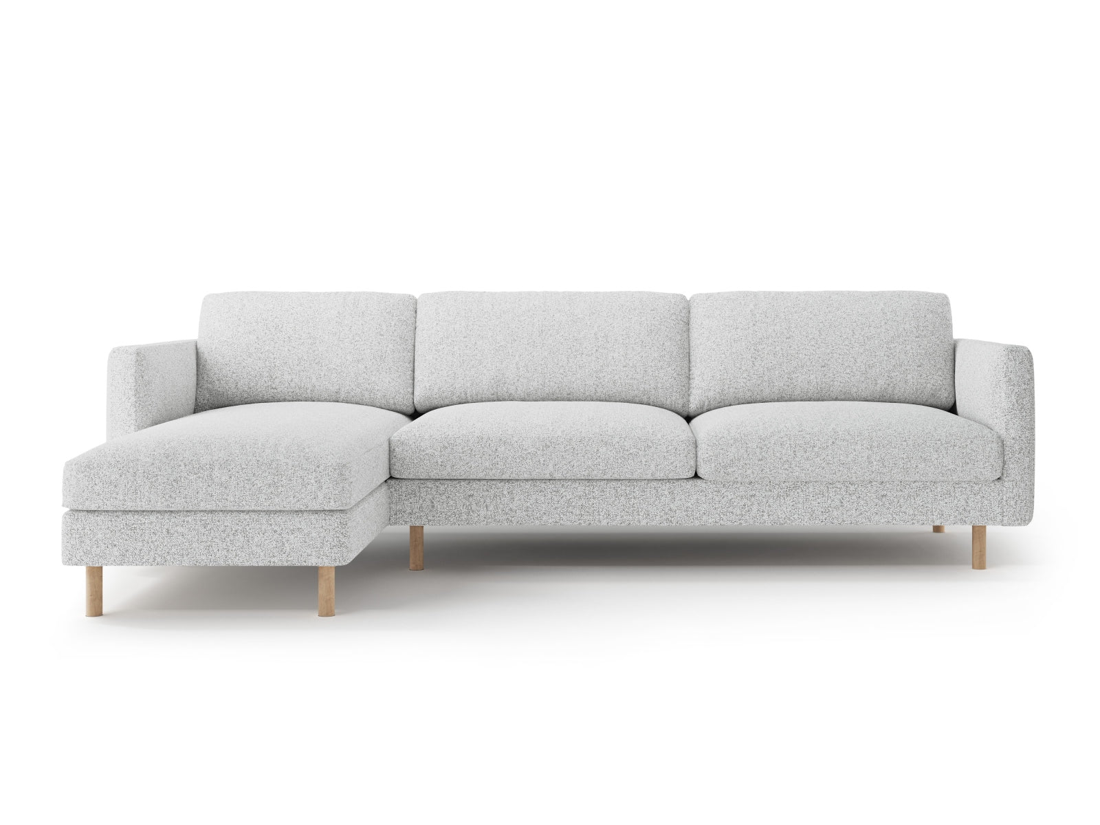 Eden Ecksofa links 4 Sitzer in Light Grey Melange-Puente präsentiert im Onlineshop von KAQTU Design AG. Ecksofa links ist von Micadoni