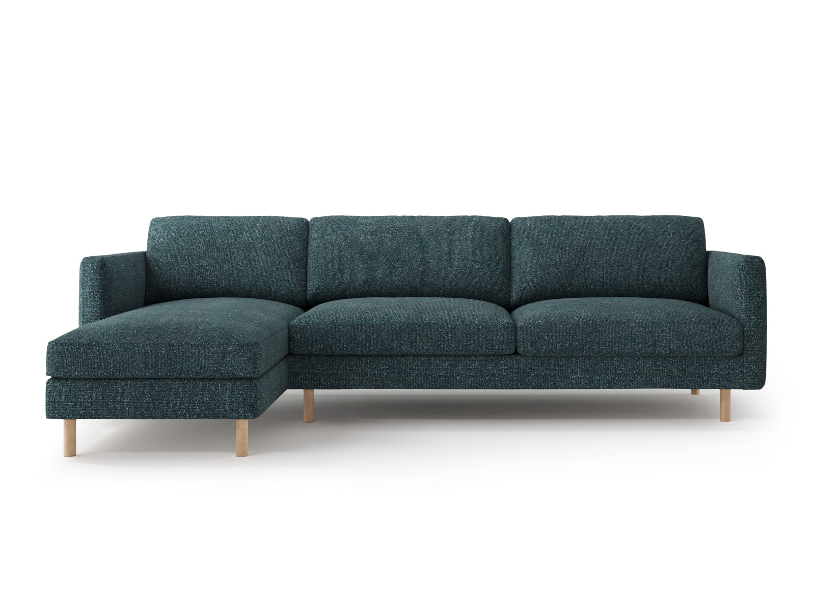 Eden Ecksofa links 4 Sitzer in Green Blue Melange-Puente präsentiert im Onlineshop von KAQTU Design AG. Ecksofa links ist von Micadoni