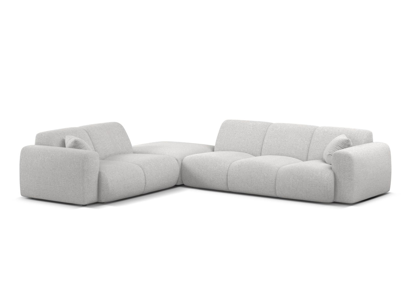 6-Sitzer Ecksofa links Molino in Silver-Eden präsentiert im Onlineshop von KAQTU Design AG. Ecksofa links ist von Micadoni