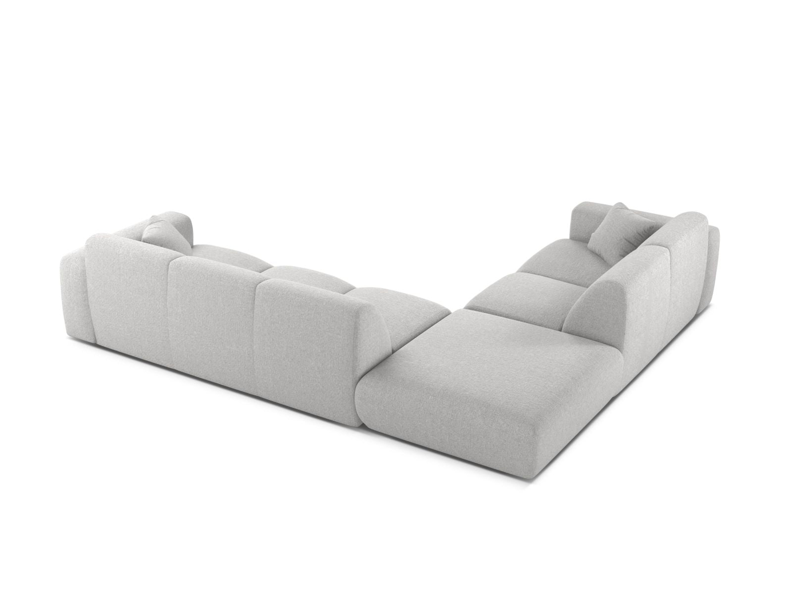 6-Sitzer Ecksofa links Molino in Silver-Eden präsentiert im Onlineshop von KAQTU Design AG. Ecksofa links ist von Micadoni