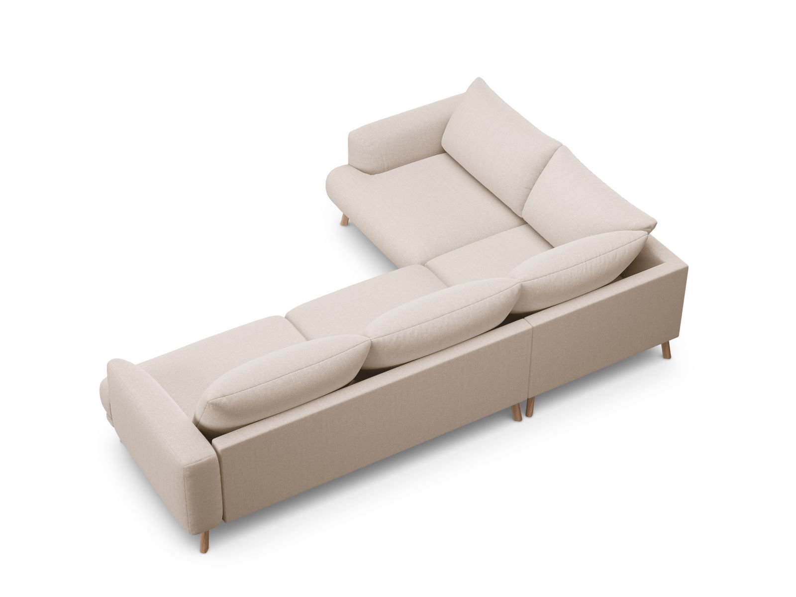 Stylisches 4-Sitzer Ecksofa links Naomi von Micadoni, ideal für gemütliche Abende und modernes Wohndesign.