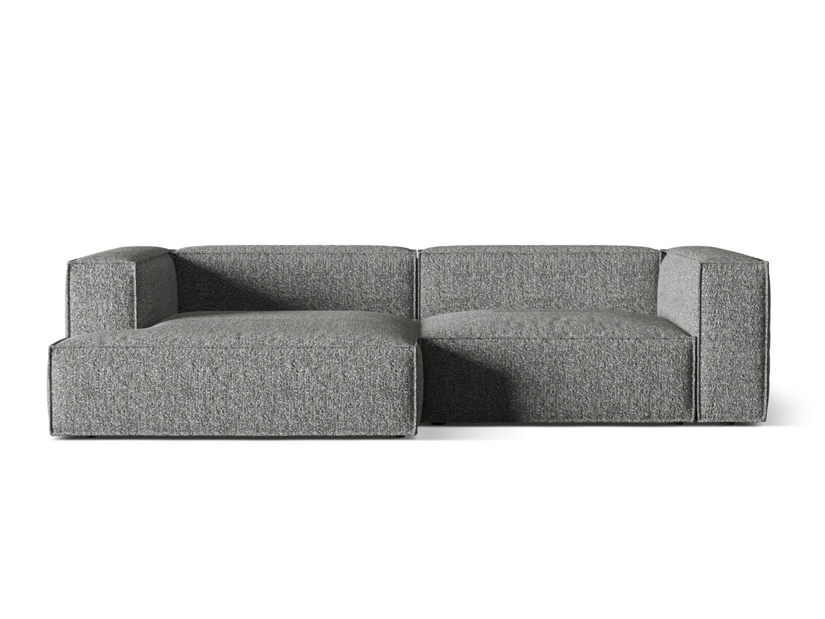Nuria Boucle Modular Ecksofa links 4 Sitzer in Graphite-Monet präsentiert im Onlineshop von KAQTU Design AG. L-Sofa links ist von Micadoni