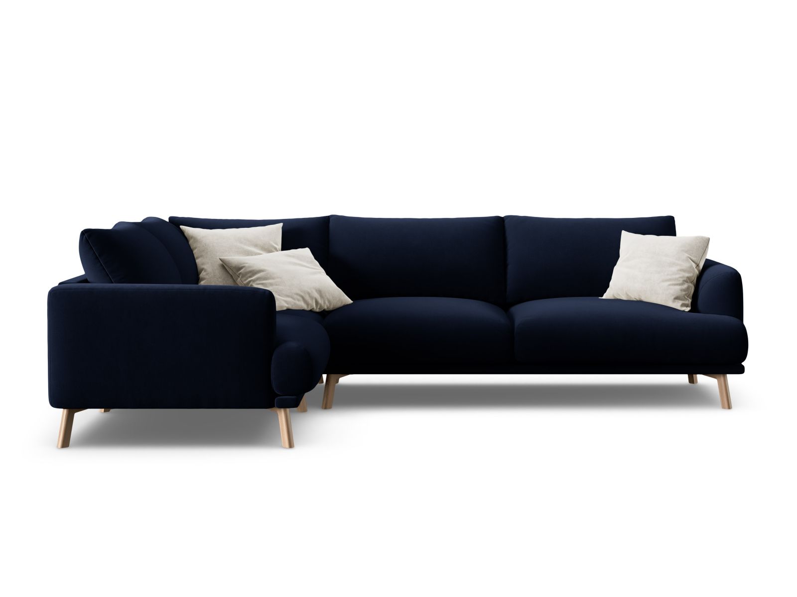 4-Sitzer Ecksofa links Naomi in Royal Blue-Salvador präsentiert im Onlineshop von KAQTU Design AG. Ecksofa links ist von Micadoni