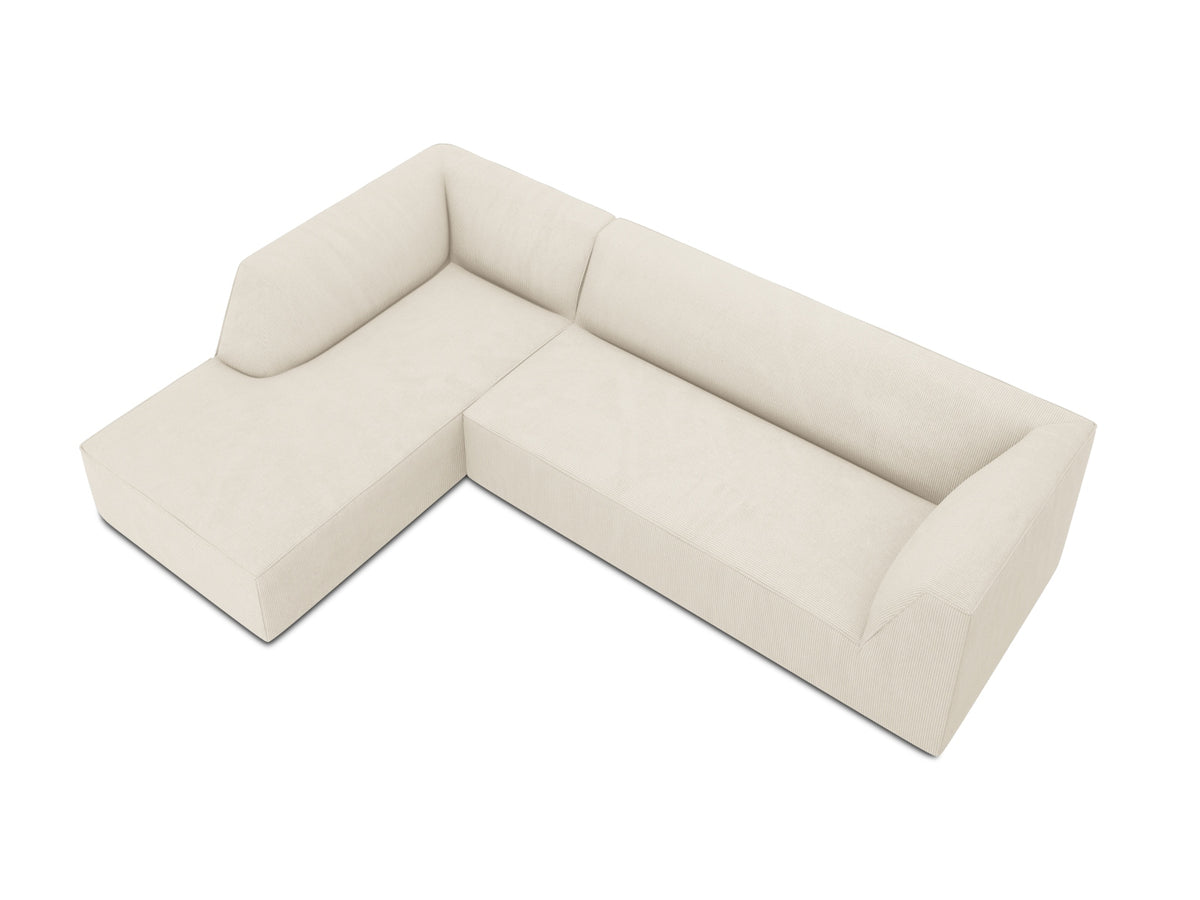 Ruby Modulares Ecksofa links 4 Sitzer in Light Beige-Scala präsentiert im Onlineshop von KAQTU Design AG. Ecksofa links ist von Micadoni