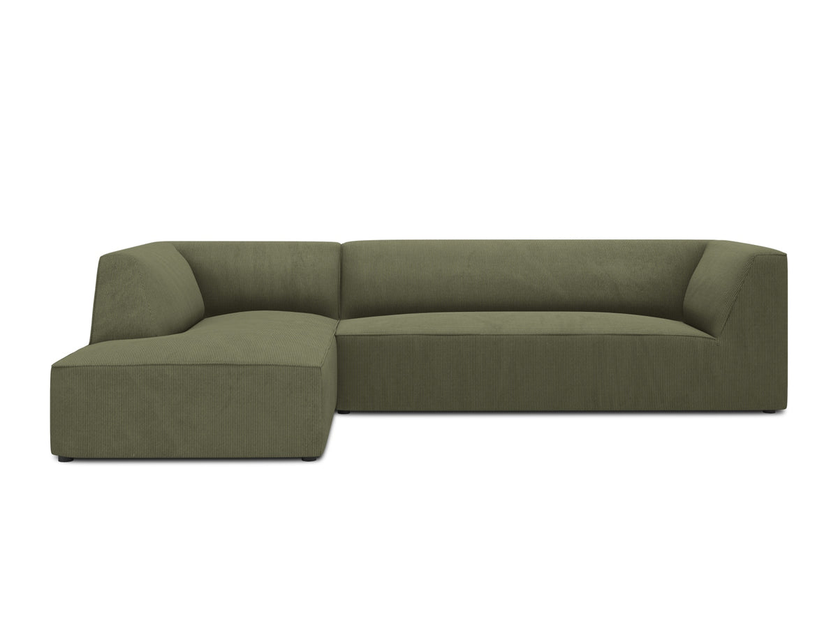 Ruby Modulares Ecksofa links 4 Sitzer in Green-Scala präsentiert im Onlineshop von KAQTU Design AG. Ecksofa links ist von Micadoni