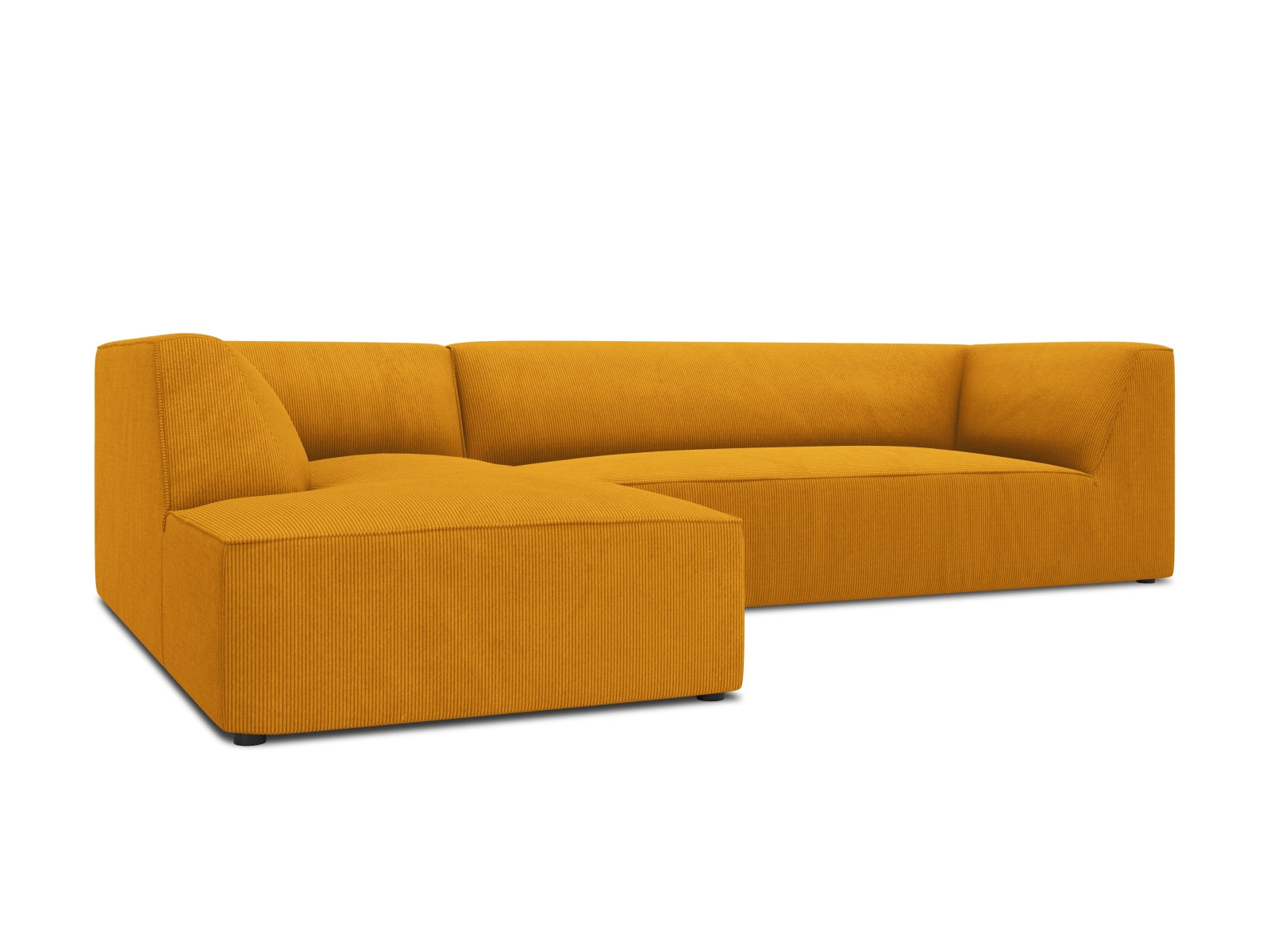 Erleben Sie das Ruby Ecksofa links 4 Sitzer von Micadoni – ein elegantes, modulares Sofa, das Ihr Wohnzimmer stilvoll bereichert und höchsten Komfort bietet.