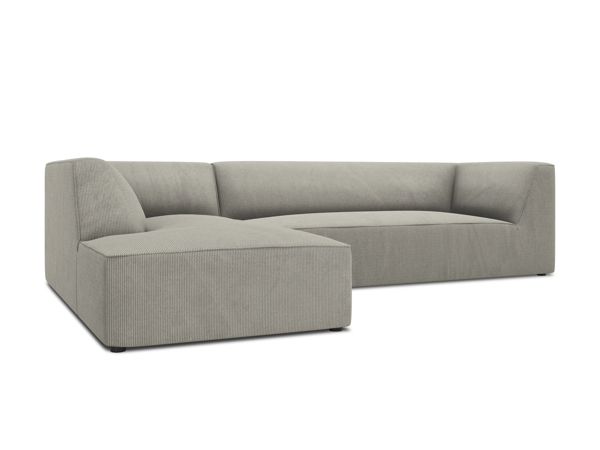 Ruby Modulares Ecksofa links 4 Sitzer in Light Grey-Scala präsentiert im Onlineshop von KAQTU Design AG. Ecksofa links ist von Micadoni