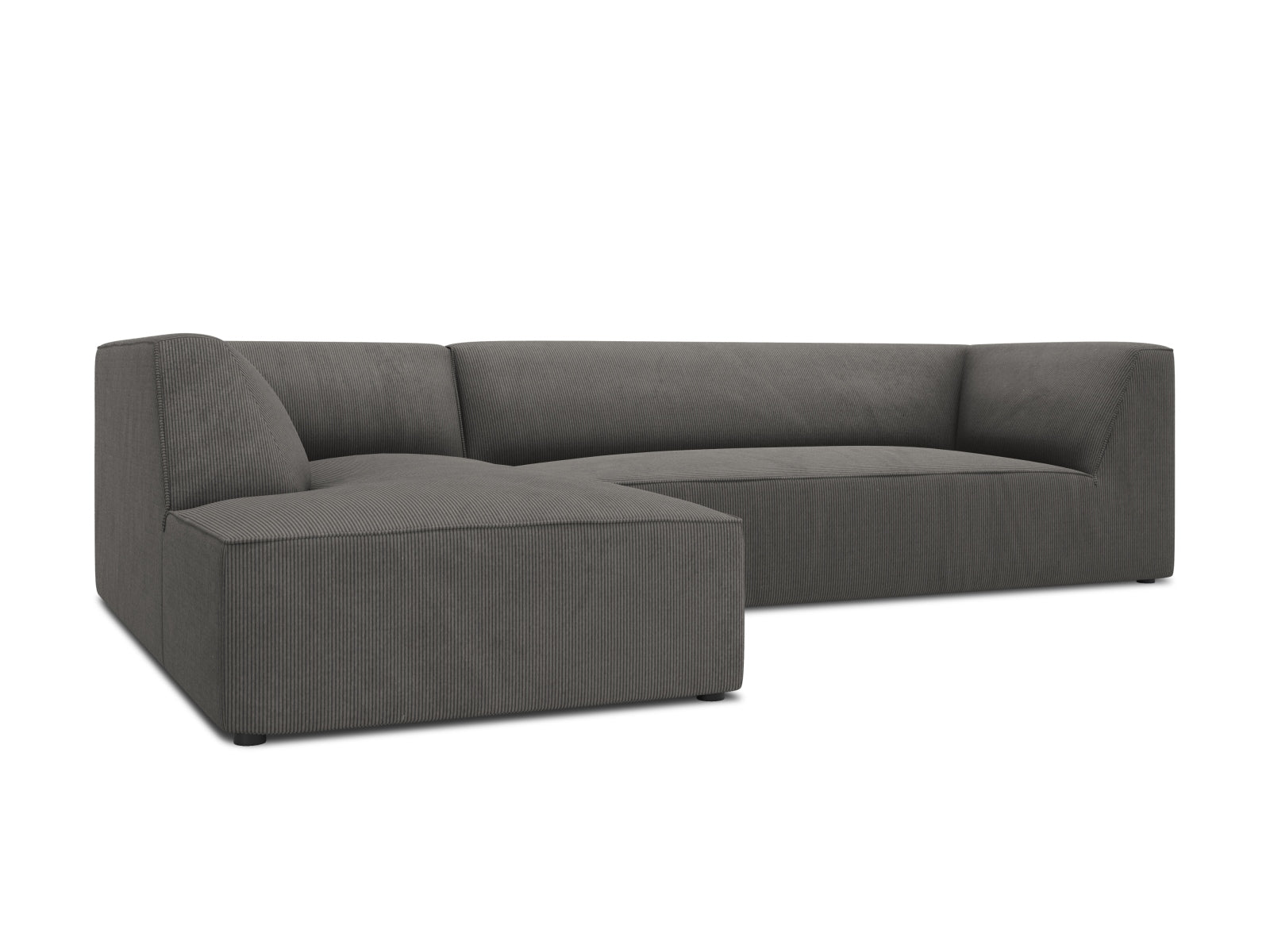 Erleben Sie das Ruby Ecksofa links 4 Sitzer von Micadoni – ein elegantes, modulares Sofa, das Ihr Wohnzimmer stilvoll bereichert und höchsten Komfort bietet.
