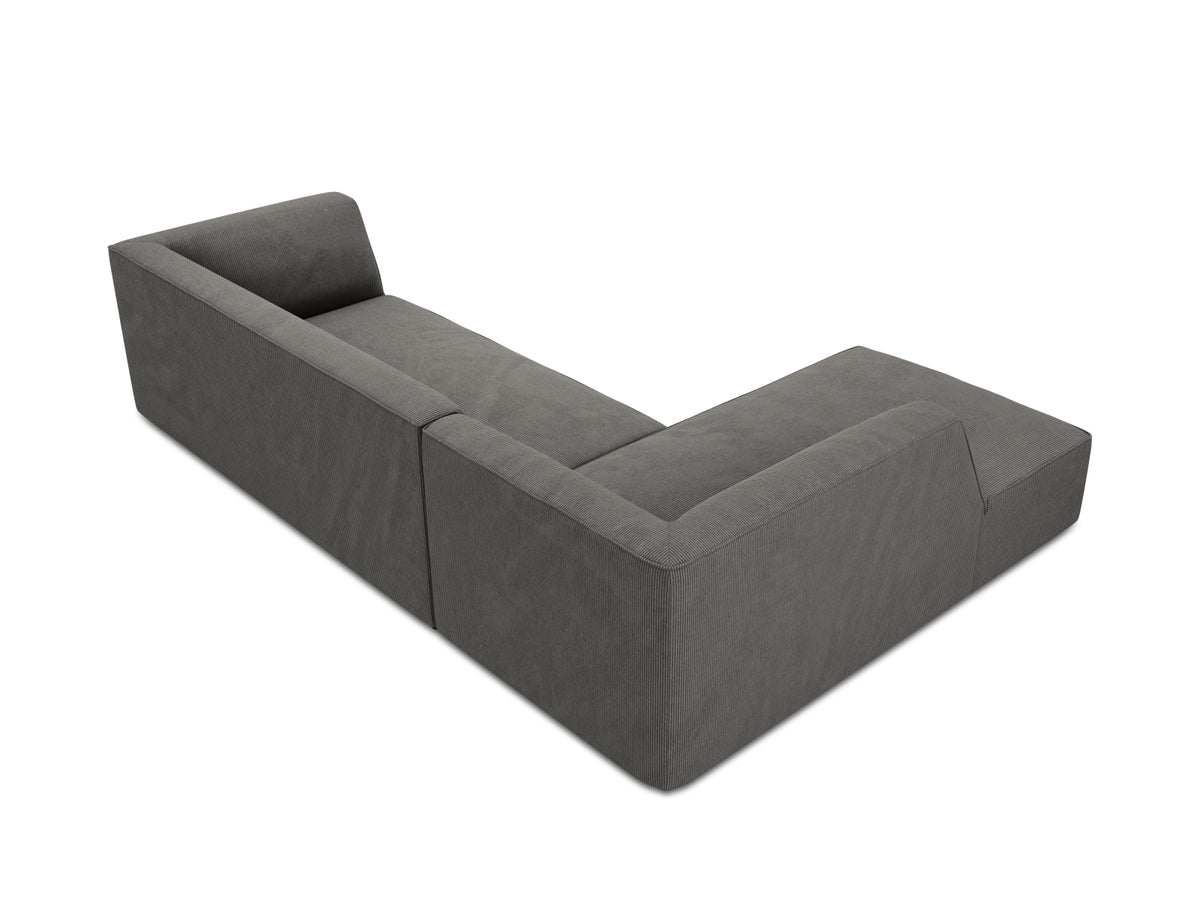 Ruby Modulares Ecksofa links 4 Sitzer in Dark Grey-Scala präsentiert im Onlineshop von KAQTU Design AG. Ecksofa links ist von Micadoni