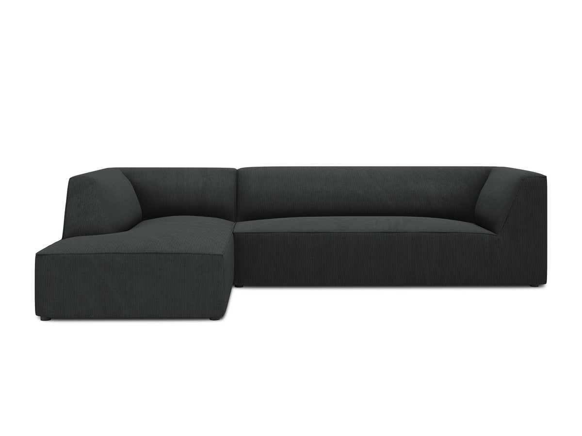 Ruby Modulares Ecksofa links 4 Sitzer in Black-Scala präsentiert im Onlineshop von KAQTU Design AG. Ecksofa links ist von Micadoni