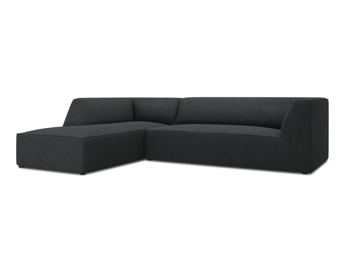 Ruby Modulares Ecksofa links 4 Sitzer in Black-Scala präsentiert im Onlineshop von KAQTU Design AG. Ecksofa links ist von Micadoni
