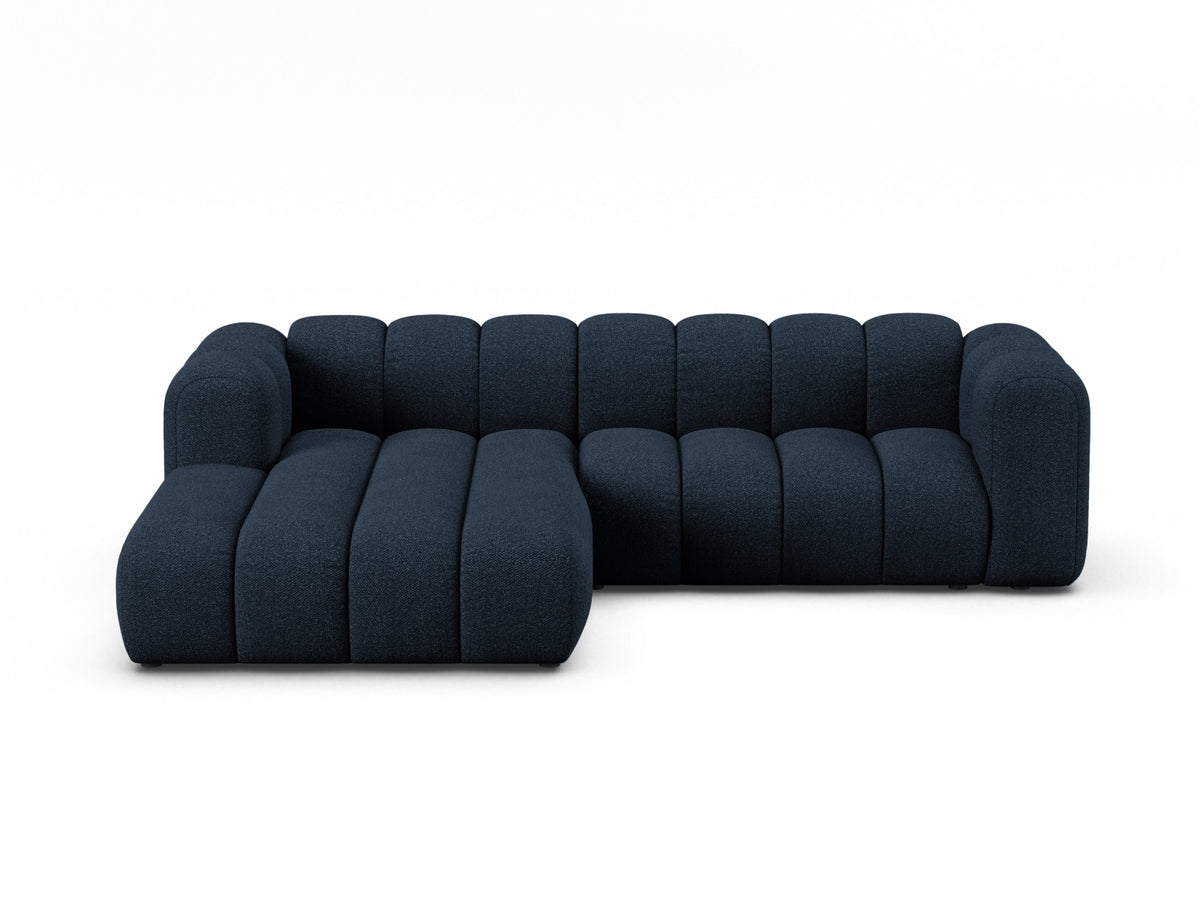 Lupine Boucle Modular Ecksofa links 4 Sitzer in Dark Blue-Baloo präsentiert im Onlineshop von KAQTU Design AG. L-Sofa links ist von Micadoni