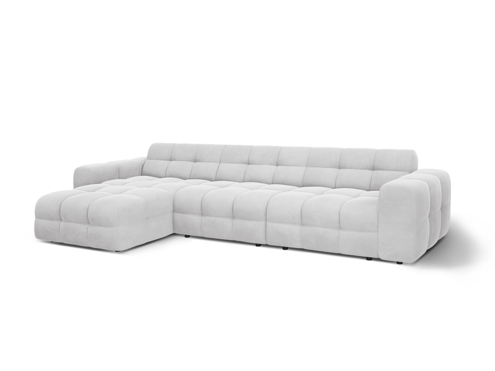 Entdecken Sie das Kendal Velour links Ecksofa 5 Sitzer von Micadoni – stilvolles Design, grosszügige Sitzfläche und ultimativer Komfort für Ihr Zuhause.